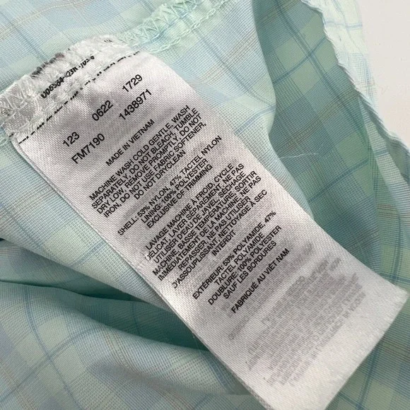 Columbia Super Bahama Plaid Short Sleeve Fishing Shirt Men's M Light Blue - Picture 4 of 9